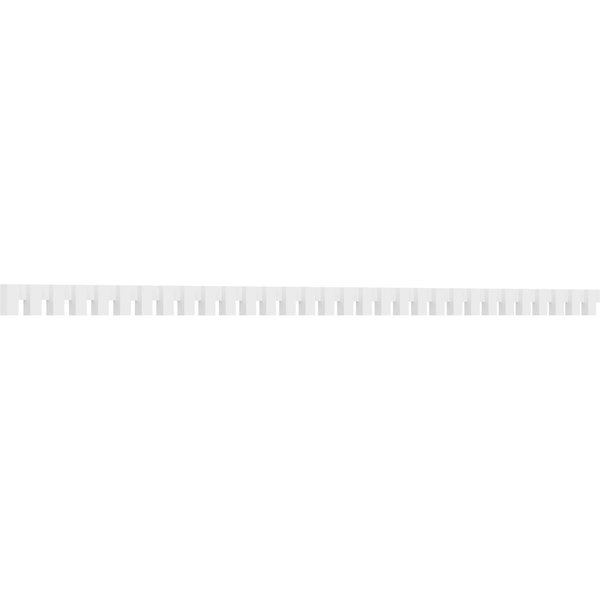Ekena Millwork Matthews Architectural Grade PVC Dentil Block Trim, 3"H x 1"P x 93"L DENP03MAT02